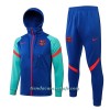 Chaqueta De Entrenamiento Con Capucha FC Barcelona 2022-23 Verde Azul - Hombre